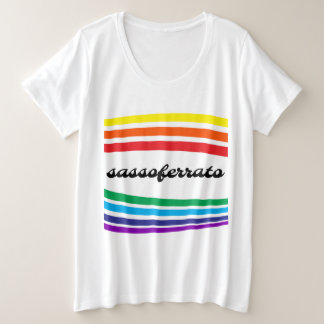 サッソフェッラート イタリア トラッカーズハット プラスサイズTシャツ