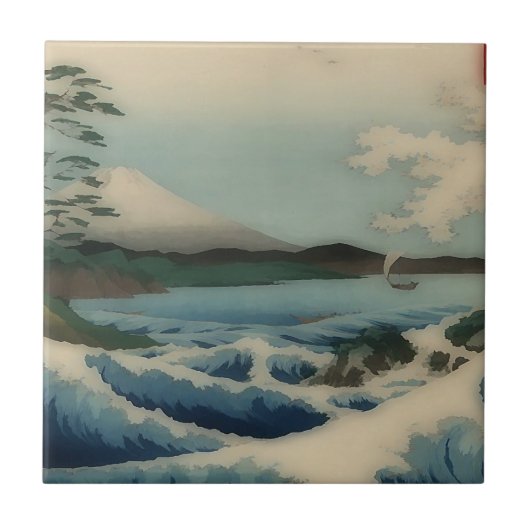 サッタポイントからの海景 タイル (正面)