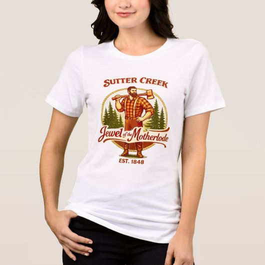 サッター・クリーク - マザー・ロウドの宝石 トライブレンドTシャツ (正面)