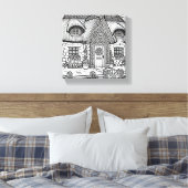 サッチコテージ#12 キャンバスプリント (インサイチュ (寝室))