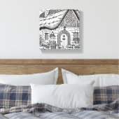 サッチコテージ#16 キャンバスプリント (インサイチュ (寝室))