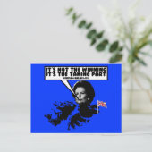 サッチャーおもしろいファルクランド ポストカード (スタンド正面)