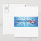 サッチャーよりひどい ポストカード (正面/裏面)