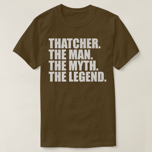 サッチャー名サッチャー与え名 Tシャツ (デザイン正面)