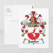 サットラー家紋 ポストカード (正面/裏面)