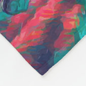 サッドイエスキリスト顔トーンクラウン抽象芸術アート フリースブランケット (角)