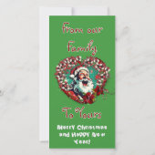 サッドサンタ（家族から家族）フラットカード (裏面)