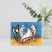 サッドシールズアースデイプラスチックボトル 案内ポストカード (スタンド正面)