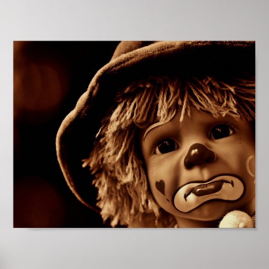 サッドピエロドール顔 ポスター (正面)