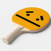 サッド空白の顔オレンジ卓球ラケット 卓球ラケット (正面アングル)