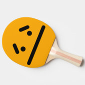 サッド空白の顔オレンジ卓球ラケット 卓球ラケット (横)