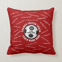 サッパーソナライズされたカーのコーチの贈り物，全選手が名前を挙げる クッション