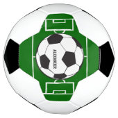 サッパーソナライズされたカーボールと野原 サッカーボール (回転)