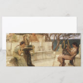 『サッフォーとアルカイオス』（さっぽーとアルカイオス） by ローレンス・アルマ＝タデマ (正面/裏面)