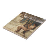 『サッフォーとアルカイオス』ローレンス・アルマ=タデマ タイル (側面)