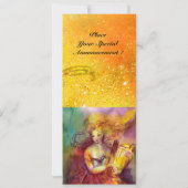 サッフォー ,ダンス ,ミュージック アンド ポエトリー, ゴールド スパークル 招待状 (裏面)