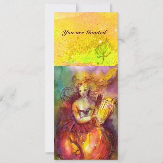 サッフォ ,ダンス ,ミュージック アンド ポエトリー, ゴールド スパークル 招待状 (正面)