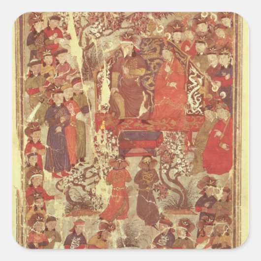 サップさんPers.Genghis Khanとその妻 スクエアシール (正面)