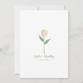 サップリングミニマリストチューリップ 招待状 (正面)