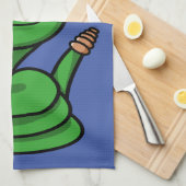 サップ！ヘビ キッチンタオル (四つ折り)