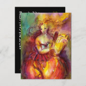 サッポ,ダンス音楽と詩 インビテーションポストカード (正面/裏面)