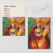 サッポ，ダンス音楽と詩，クリーム 名刺 (正面/裏面)