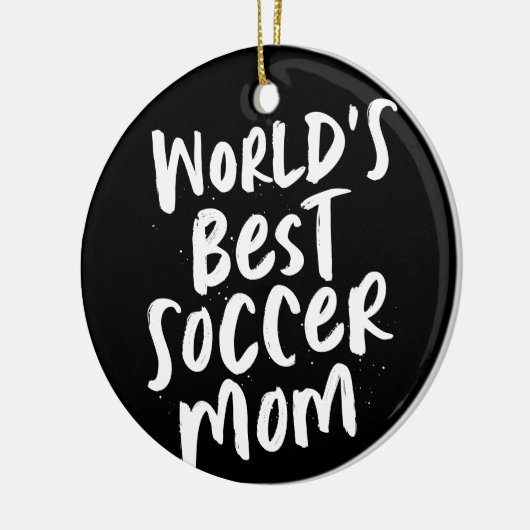 サッ最高のカーの母親の白黒写真のクリスマス セラミックオーナメント (左)