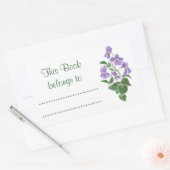 サツマイミの粘着蔵書票 長方形シール (封筒)