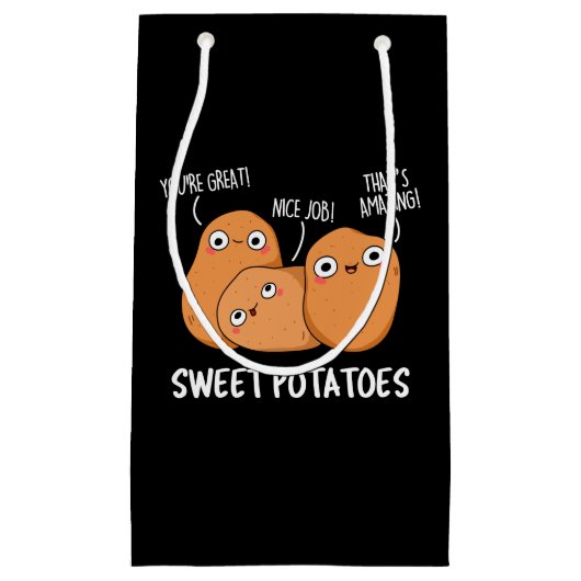 サツマイモおもしろいフードプンダークBG スモールペーパーバッグ (正面)