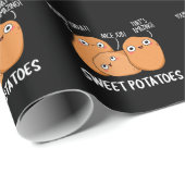 サツマイモおもしろいフードプンダークBG ラッピングペーパー (ロールコーナー)