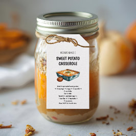 サツマイモのキャセロールレシピ　感謝祭 ギフトタグ