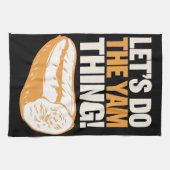 サツマイモのサツマイモを感謝してヤマノイモをやろう キッチンタオル (横)