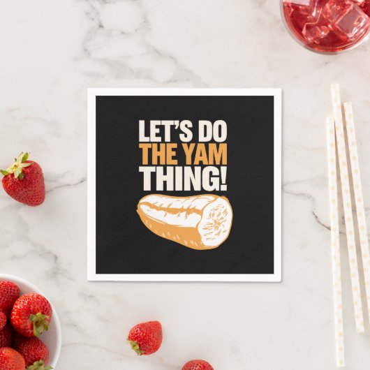 サツマイモのサツマイモを感謝してヤマノイモをやろう スタンダードカクテルナプキン (インサイチュ)