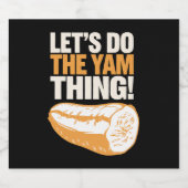 サツマイモのサツマイモを感謝してヤマノイモをやろう ビールラベル (シングルラベル)