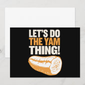 サツマイモのサツマイモを感謝してヤマノイモをやろう 招待状 (正面/裏面)