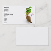 サツマイモの植物の芽 名刺 (正面/裏面)