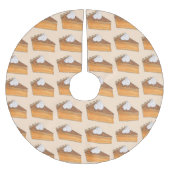 サツマイモパイのソウルフードサザンクリスマス ブラッシュドポリエステルツリースカート (正面)