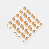 サツマイモパイスライスのクリスマスディナーホリデー スタンダードランチョンナプキン (角)