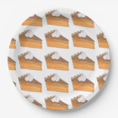 サツマイモパイスライスのクリスマスディナーホリデー ペーパープレート (正面)