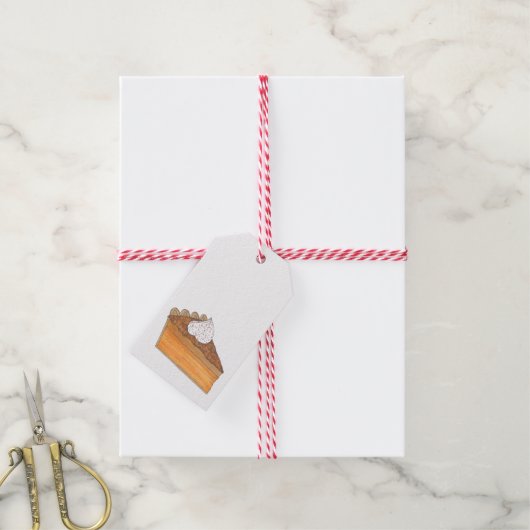 サツマイモパイスライス休日クリスマスフーズ ギフトタグ (より糸付き)