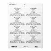 サツマイモパイレシピ ラベル (フルシート)