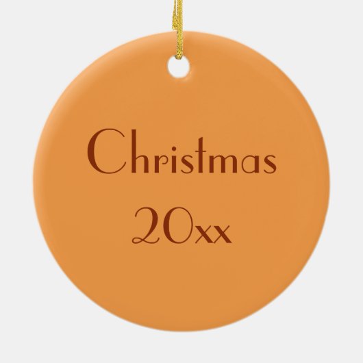 サツマイモパイ切りクリスマスソウルフードデザート セラミックオーナメント (裏面)