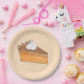 サツマイモパイ切りクリスマスディナーソウルフード ペーパープレート (パーティー)