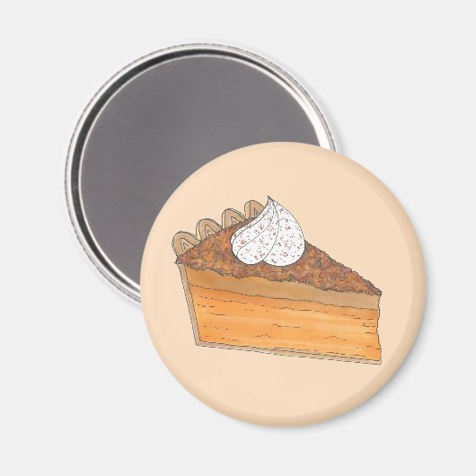 サツマイモパイ切りクリスマスディナーソウルフード マグネット (正面/裏面)