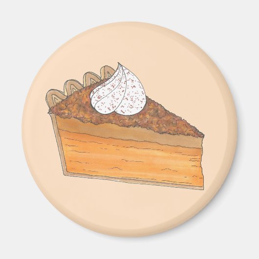 サツマイモパイ切りクリスマスディナーソウルフード マグネット (正面)