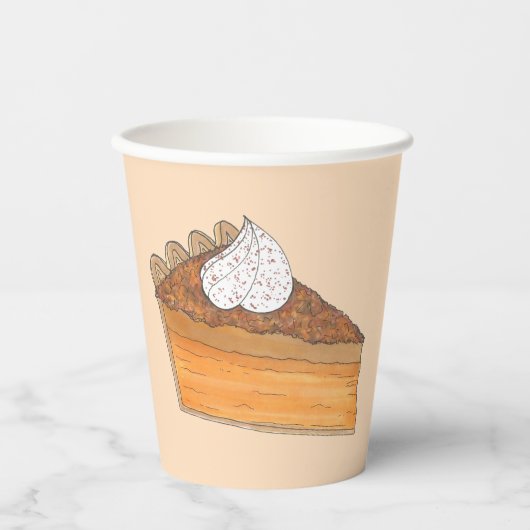 サツマイモパイ切りクリスマスディナーソウルフード 紙コップ (正面)