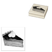 サツマイモパイ切りクリスマスホリデーフード ラバースタンプ (押印)