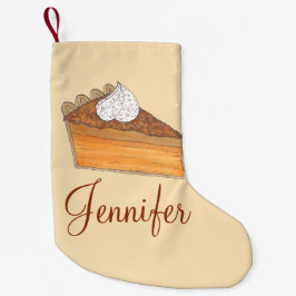サツマイモパーソナライズされたパイのクリスマスデザート スモールクリスマスストッキング