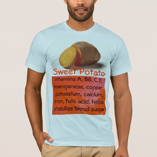 サツマイモメンズワイシャツ Tシャツ (正面)