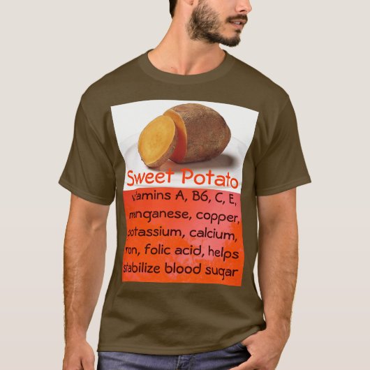 サツマイモメンズワイシャツ Tシャツ (正面)